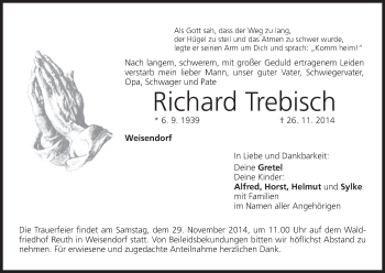 Anzeige von Richard Trebisch von MGO