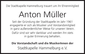 Anzeige von Anton Müller von MGO