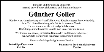 Anzeige von Günther Goller von MGO