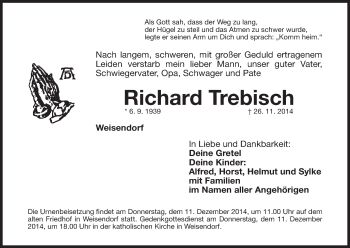 Anzeige von Richard Trebisch von MGO