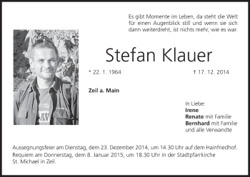 Anzeige von Stefan Klauer von MGO