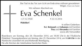 Anzeige von Eva Schenkel von MGO