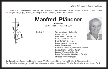 Anzeige von Manfred Pfändner von MGO