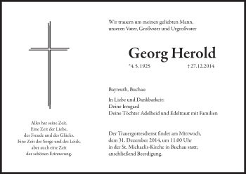 Anzeige von Georg Herold von MGO