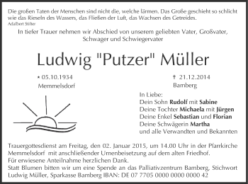 Anzeige von Ludwig Müller von MGO