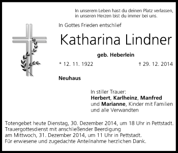 Anzeige von Katharina Lindner von MGO