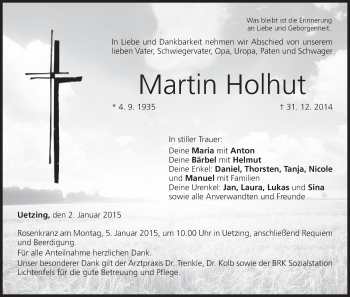 Anzeige von Martin Holhut von MGO