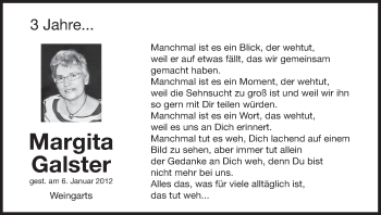Anzeige von Margita Galster von MGO