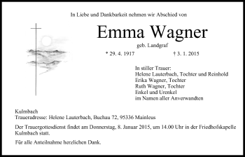 Anzeige von Emma Wagner von MGO
