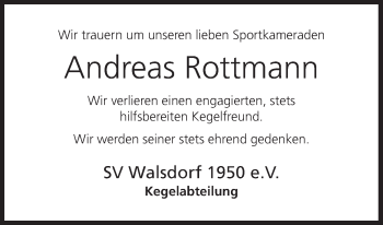 Anzeige von Andreas Rottmann von MGO
