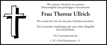 Anzeige von Therese Ullrich von MGO