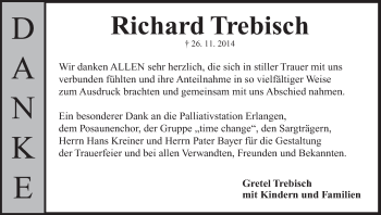 Anzeige von Richard Trebisch von MGO