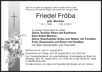 Anzeige von Friedel Frba von MGO