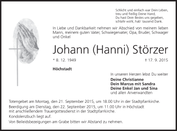 Anzeige von Johann Störzer von MGO