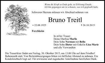 Anzeige von Bruno Treitl von MGO