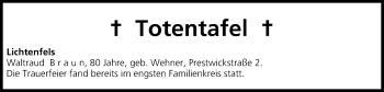 Anzeige von Totentafel vom 23.06.2015 von MGO