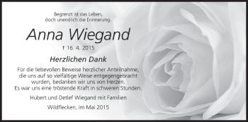 Anzeige von Anna Wiegand von MGO