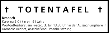 Anzeige von Karolina Büttner von MGO