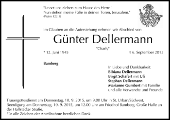 Anzeige von Günter Dellermann von MGO