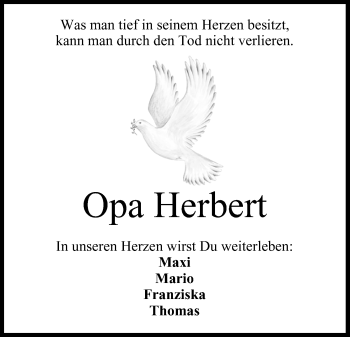 Anzeige von Herbert  von MGO