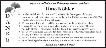 Anzeige von Timo Köhler von MGO