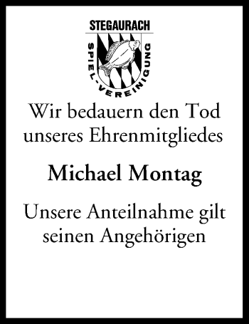 Anzeige von Michael Montag von MGO
