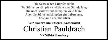 Anzeige von Christian Pauldrach von MGO