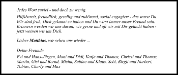 Anzeige von Matthias  von MGO