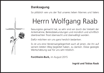 Anzeige von Wolfgang Raab von MGO