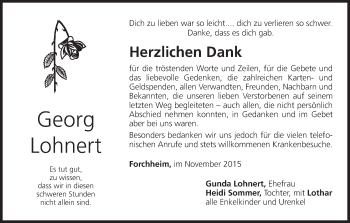 Anzeige von Georg Lohnert von MGO