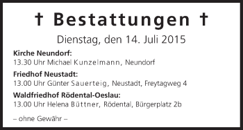 Anzeige von Michael Kunzelmann von MGO