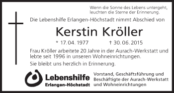 Anzeige von Kerstin Kröller von MGO