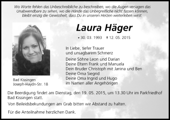 Anzeige von Laura Häger von MGO