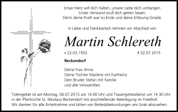 Anzeige von Martin Schlereth von MGO
