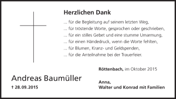 Anzeige von Andreas Baumüller von MGO
