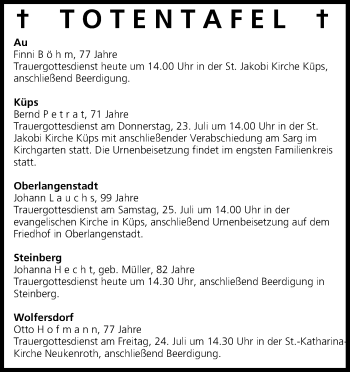 Anzeige von Finni Böhm von MGO