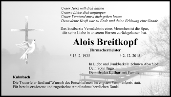 Anzeige von Alois Breitkopf von MGO