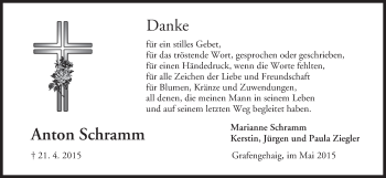 Anzeige von Anton Schramm von MGO