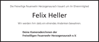 Anzeige von Felix Heller von MGO