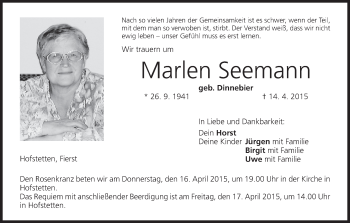 Anzeige von Marlen Seemann von MGO