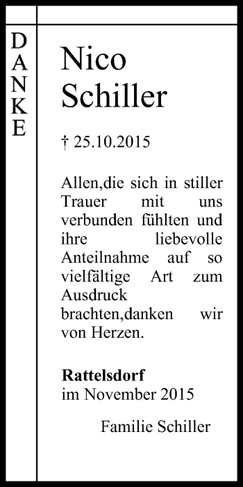 Anzeige von Nico Schiller von MGO