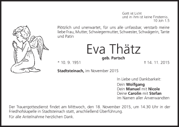 Anzeige von Eva Thätz von MGO