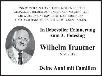 Anzeige von Wilhelm Trautner von MGO