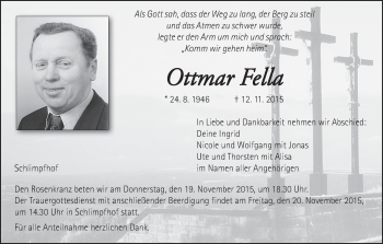 Anzeige von Ottmar Fella von MGO