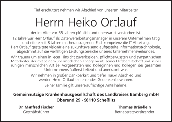 Anzeige von Heiko Ortlauf von MGO