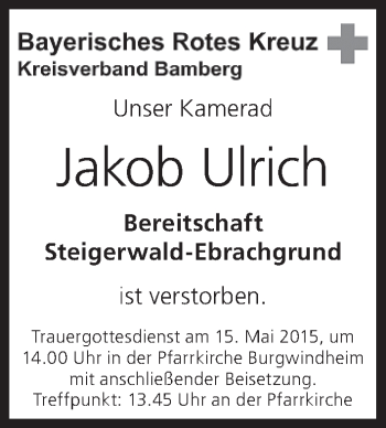 Anzeige von Jakob Ulrich von MGO