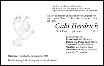 Anzeige von Gabi Herdrich von MGO