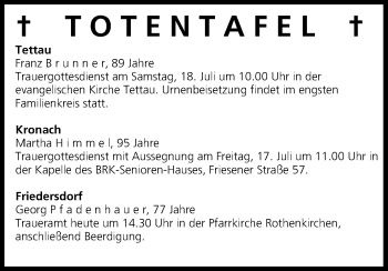 Anzeige von Martha Himmel von MGO