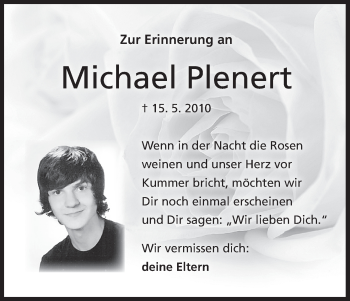 Anzeige von Michael Plenert von MGO