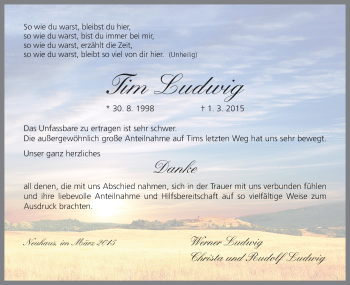 Anzeige von Tim Ludwig von MGO